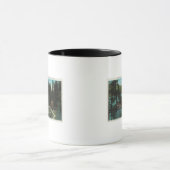 Mug Vue aérienne d'une maison d'été typique sur (Centre)