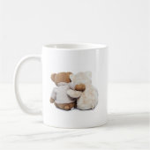 Mug Vue arrière de deux nounours s'étreignant (Gauche)