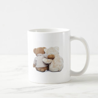 Mug Vue arrière de deux nounours s'étreignant