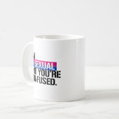Mug Vue bisexuelle - je suis bisexuel et vous êtes (Devant gauche)