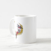 Mug Vue cosmique : Elfe sur la lune aventure (Devant gauche)