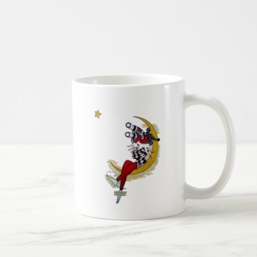 Mug Vue cosmique : Elfe sur la lune aventure (Droite)