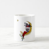 Mug Vue cosmique : Elfe sur la lune aventure (Centre)