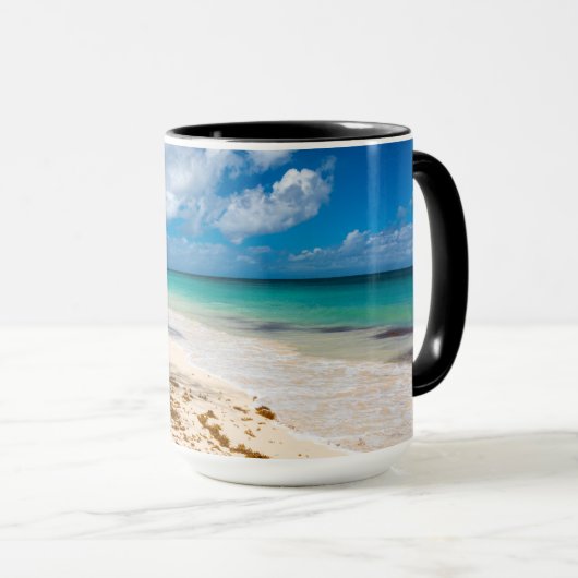 Mug Vue côtière turquoise Anse Canot Caraïbes Photo (Devant droit)
