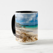 Mug Vue côtière turquoise Anse Canot Caraïbes Photo (Devant gauche)