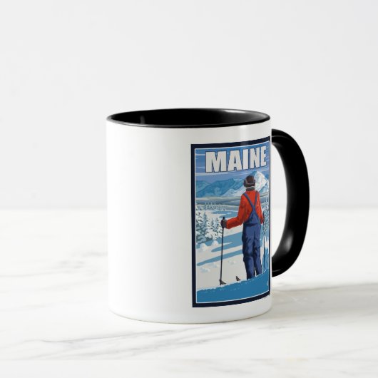 Mug Vue d'admission du MaineSkier (Devant droit)