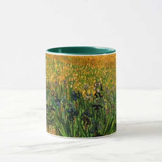 Mug Vue d'Arles avec Irises par Vincent van Gogh (Centre)