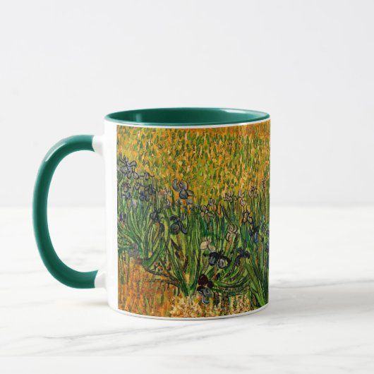 Mug Vue d'Arles avec Irises par Vincent van Gogh (Gauche)