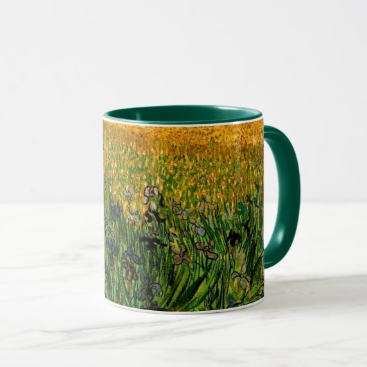 Mug Vue d'Arles avec Irises par Vincent van Gogh (Devant droit)