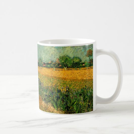 Mug Vue d'Arles avec Irises par Vincent van Gogh (Droite)