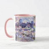 Mug Vue d'Arles, vergers à fleurs - Van Gogh Art (Gauche)