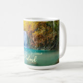 Mug Vue d'automne de la cascade d'Erawan Thaïlande (Devant droit)