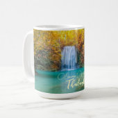 Mug Vue d'automne de la cascade d'Erawan Thaïlande (Devant gauche)