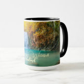 Mug Vue d'automne de la cascade d'Erawan Thaïlande (Devant droit)