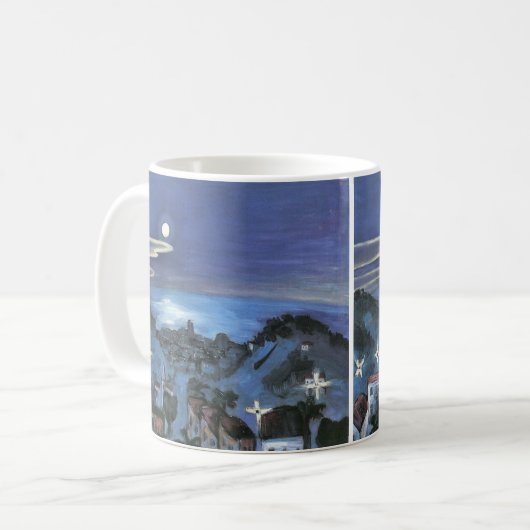 Mug Vue de Barcelone sur la ville de nuit par Walter G (Devant gauche)