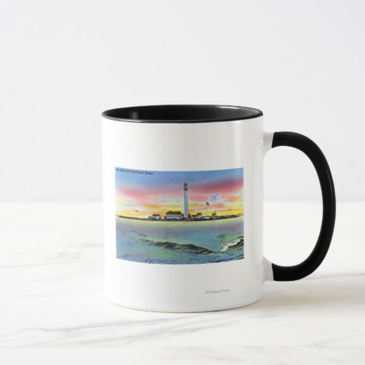 Mug Vue de Boon Island et du phare de York (Droite)