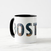 Mug Vue de Boston dans les lettres (Devant gauche)