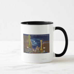 Mug Vue de Broadway la nuit