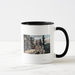 Mug Vue de chemin de fer de porte de granit