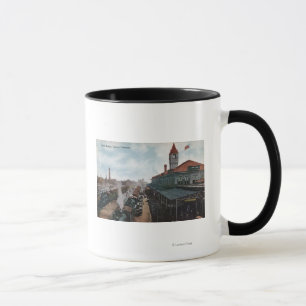 Mug Vue de chemin de fer de station des syndicats