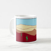 Mug Vue de désert de cactus (Devant gauche)