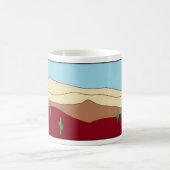 Mug Vue de désert de cactus (Centre)