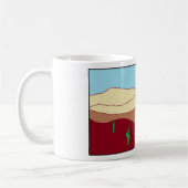 Mug Vue de désert de cactus (Gauche)