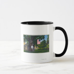 Mug Vue de ferme d'arbre historique de faux