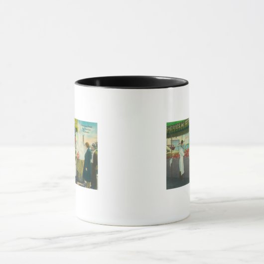 Mug Vue de Fisherman's Wharf, Crabs Getting (Centre)