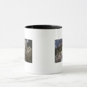 Mug Vue de Fisheye de papillon sur la fleur (Centre)