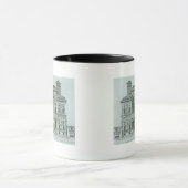 Mug Vue de la façade de la villa Borghese, Rome (Centre)