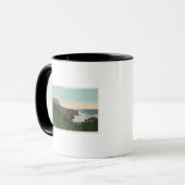 Mug Vue de la falaise de tête de chaume et de l'extéri (Devant gauche)