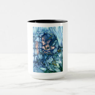 Mug Vue de la Fée du Givre sur un Hiver de Saphir