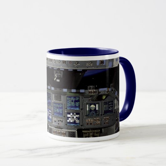 Mug Vue de la fenêtre de la navette spatiale de la NAS (Devant droit)