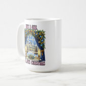 Mug Vue de la fenêtre Festive Noël (Devant gauche)
