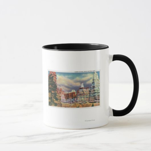 Mug Vue de la formation de Queen Victoria Rock (Droite)