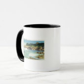Mug Vue de la grotte des enfants à Squirrel Island (Devant gauche)