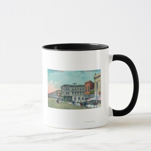 Mug Vue de la quatrième rue Santa Rosa, CA (Droite)