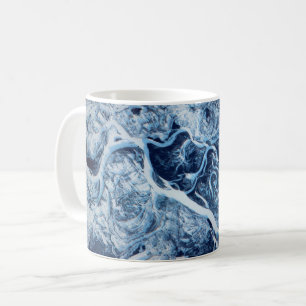 Mug Vue de la rivière Dniepr gelée enneigée - Station