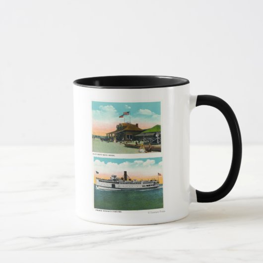 Mug Vue de la salle de bains de Cliff Beach (Droite)