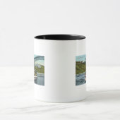 Mug Vue de la servante du bateau de plaisance 2 (Centre)