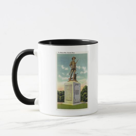 Mug Vue de la statue du Minute Man (Gauche)