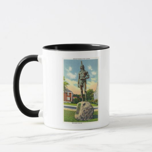 Mug Vue de la Statue Massasoit # 2 (Gauche)