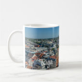 Mug Vue de la vieille ville de Riga d'en haut (Gauche)