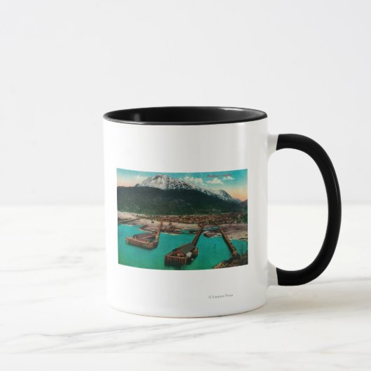 Mug Vue de la ville de Skagway, AlaskaSkagway, AK (Droite)