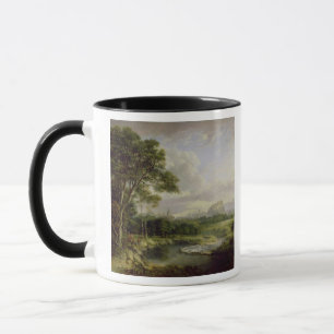 Mug Vue de la ville d'Edimbourg, c.1822 (huile sur le