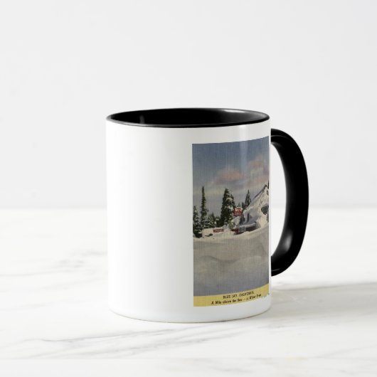 Mug Vue de la ville en hiver (Devant droit)