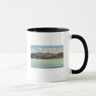Mug Vue de lac mirror du club de Lake Placid dedans