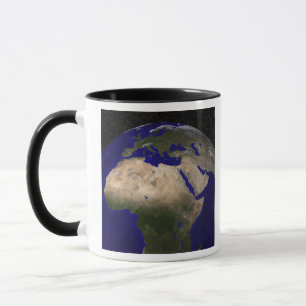Mug Vue de l'Afrique, l'Europe, le Moyen-Orient, et