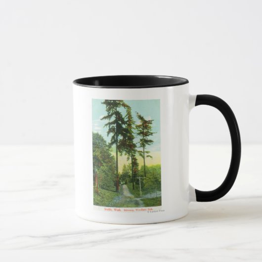 Mug Vue de l'allée au parc Woodland (Droite)